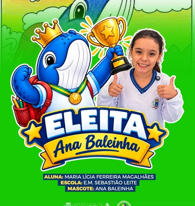 Ana Baleinha vence concurso e vira mascote da Educação em Ilhabela