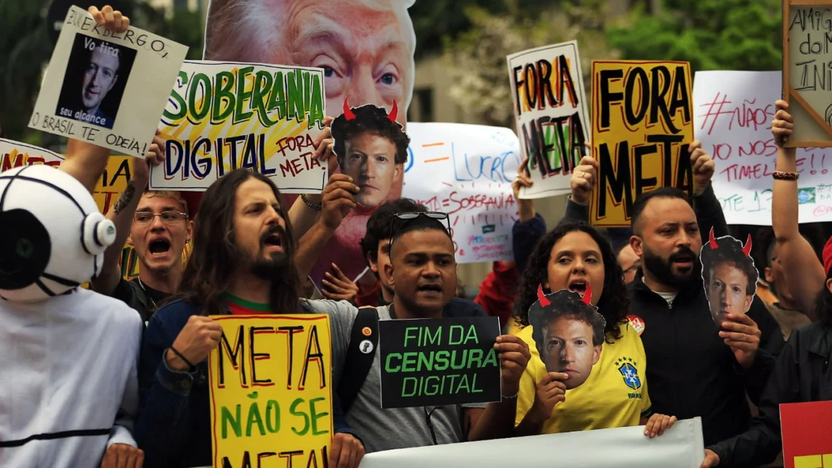 Manifestantes protestam na zona oeste de São Paulo por neutralidade