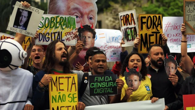 Manifestantes protestam na zona oeste de São Paulo por neutralidade