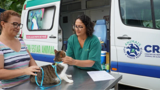 Prefeitura de Ilhabela realiza mutirão veterinário no bairro Bexiga