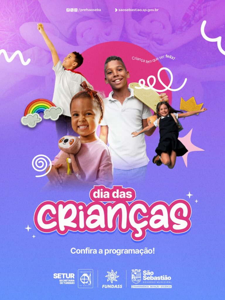 São Sebastião prepara programação gratuita para o Dia das Crianças