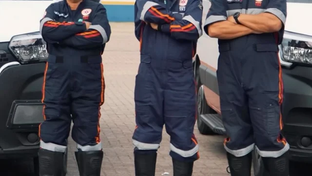 Profissionais do SAMU passam por treinamento prático e teórico