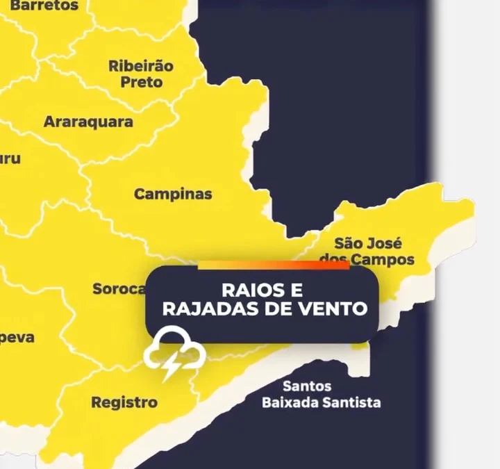 Defesa Civil emite alerta de chuvas fortes para Caraguatatuba
