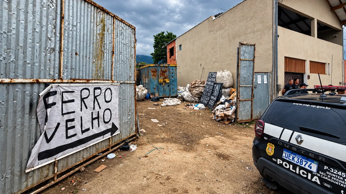 Operação fecha seis ferros-velhos e tem prisão no Perequê-Mirim