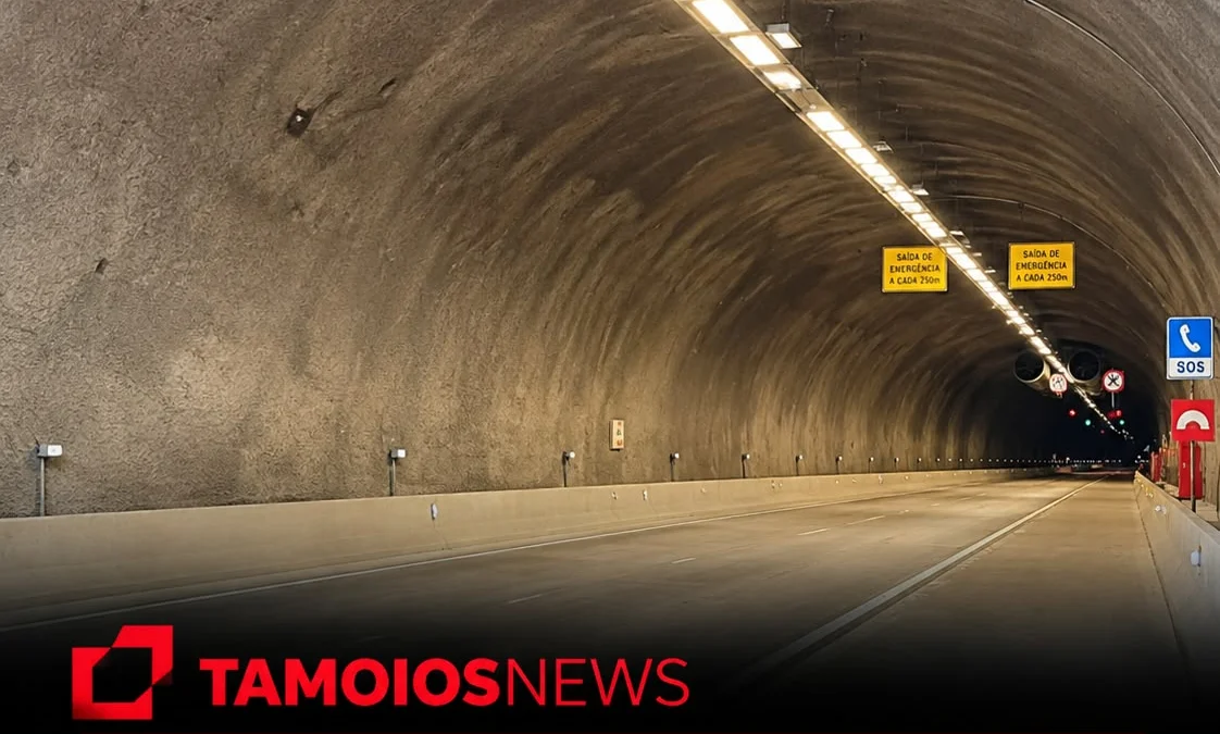 Túneis da Rodovia dos Tamoios passam por manutenção noturna nesta semana